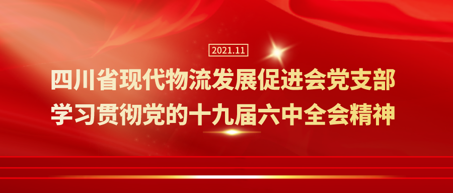 党建学习 |四川省现代物流发展促进会党支部学习贯彻党的十九届六中全会精神